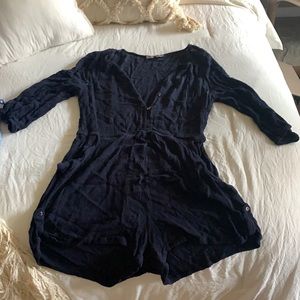 Navy Blue Romper